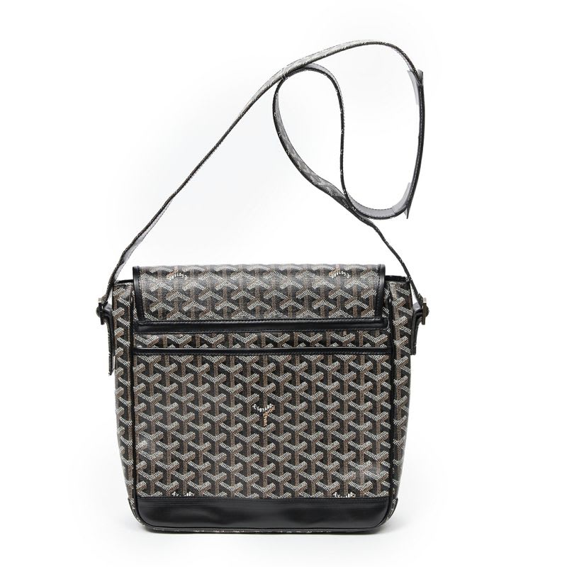 Goyard Gran Blue Black Goyardin Canvas