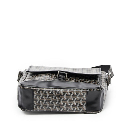 Goyard Gran Blue Black Goyardin Canvas