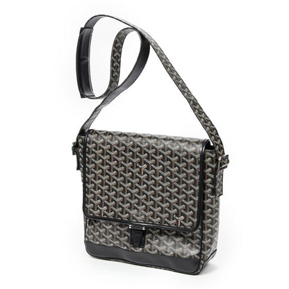 Goyard Gran Blue Black Goyardin Canvas