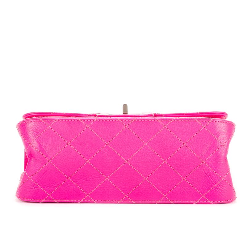 Mini 224 Double Flap Pink Calfskin Leather
