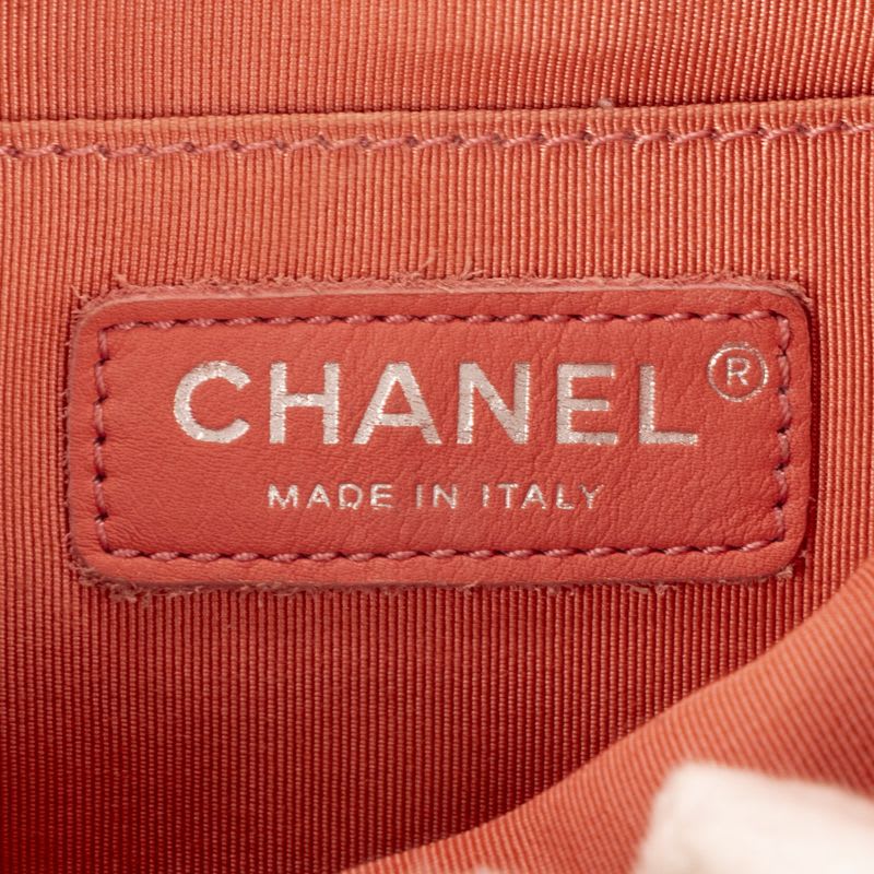 Chanel Spirit Backpack Pink Chevron Quilted Calfskin Leather