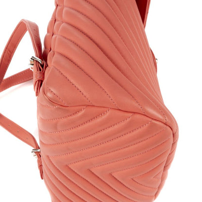 Chanel Spirit Backpack Pink Chevron Quilted Calfskin Leather