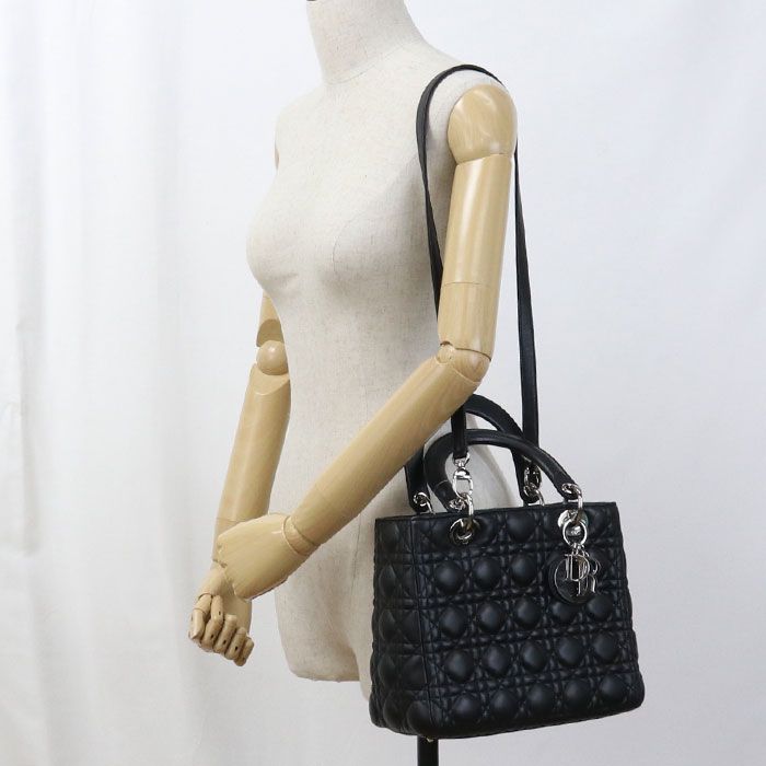 DIOR Bag Medium Lady Dior Handbag Lambskin Ladies