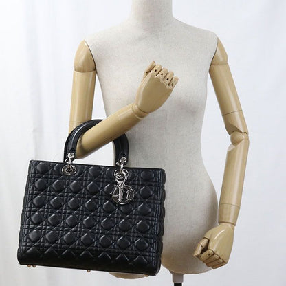 DIOR Bag Large Lady Dior Cal44561 Handbag Lambskin Ladies