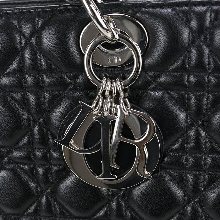 DIOR Bag Large Lady Dior Cal44561 Handbag Lambskin Ladies