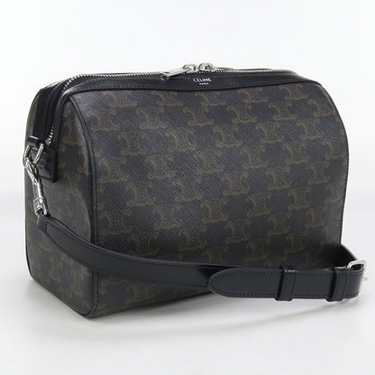 Celine Triomphe Canvas 120502fqm.38si Mini Boston PVC Men's