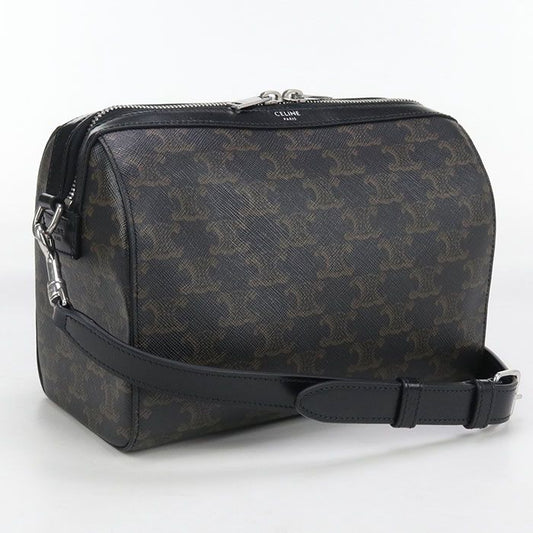 Celine Triomphe Canvas 120502fqm.38si Mini Boston PVC Men's