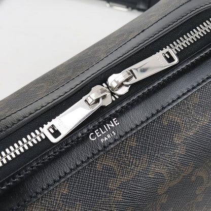 Celine Triomphe Canvas 120502fqm.38si Mini Boston PVC Men's