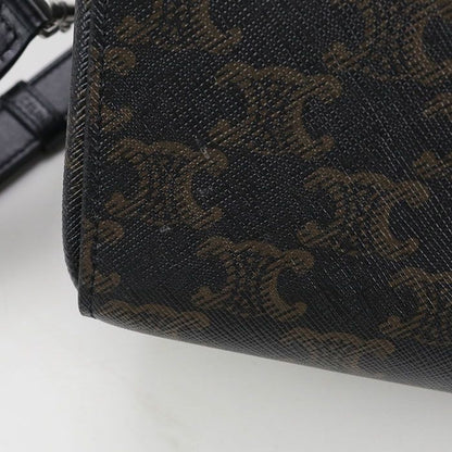 Celine Triomphe Canvas 120502fqm.38si Mini Boston PVC Men's