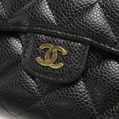 Chanel Small Flap Wallet Matelasse 26920077 Tri-fold Wallet Caviar Women's