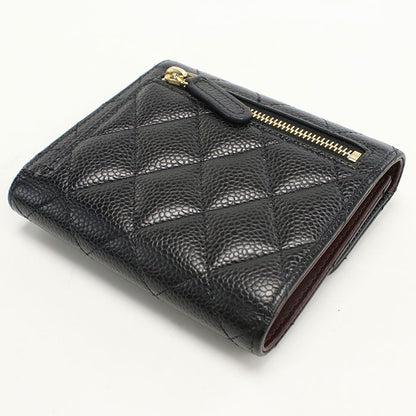 Chanel Small Flap Wallet Matelasse 26920077 Tri-fold Wallet Caviar Women's