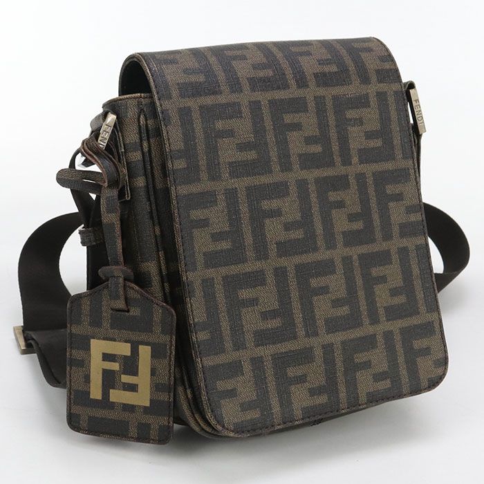 Fendi Zucca 7va205 Crossbody Shoulder Bag PVC Men's