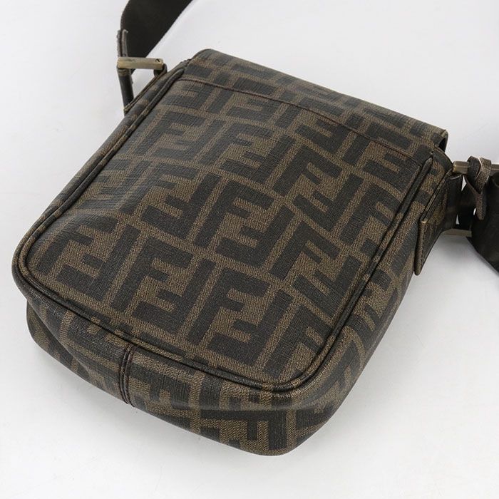 Fendi Zucca 7va205 Crossbody Shoulder Bag PVC Men's