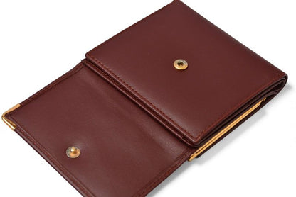 Cartier Folded Wallet Trifold Vintage Cartier Must De Cartier Bordeaux With