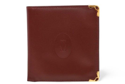 Cartier Fold Wallet Vintage Cartier Men's Must De Cartier Bordeaux 73184192