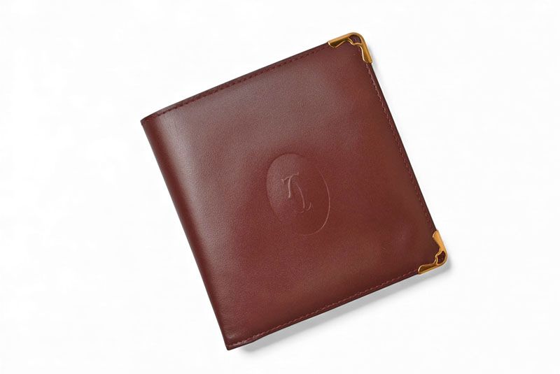 Cartier Fold Wallet Vintage Cartier Men's Must De Cartier Bordeaux 73184192