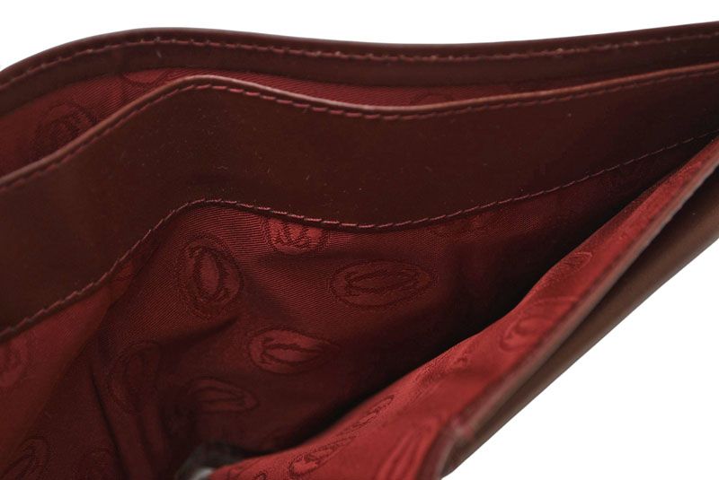 Cartier Fold Wallet Vintage Cartier Men's Must De Cartier Bordeaux 73184192