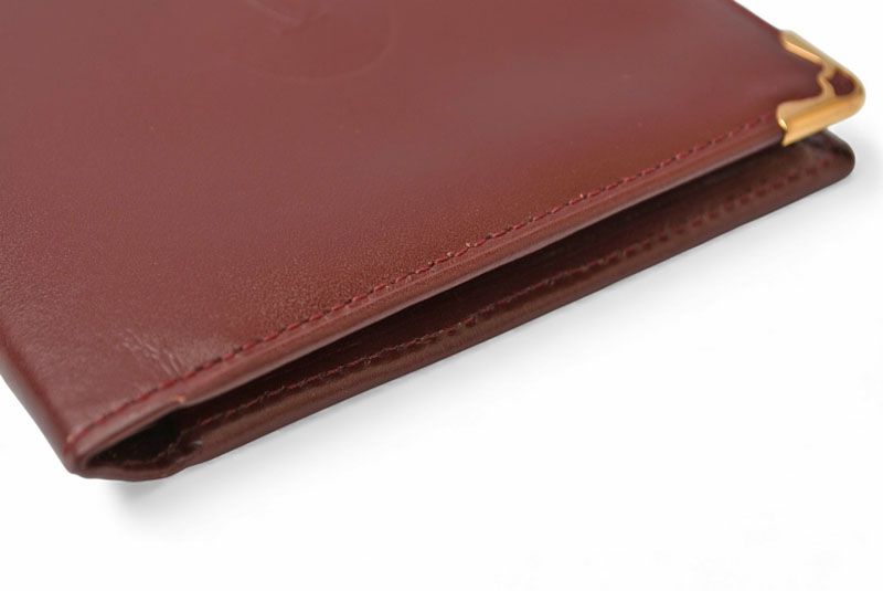 Cartier Fold Wallet Vintage Cartier Men's Must De Cartier Bordeaux 73184192