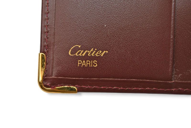 Cartier Fold Wallet Vintage Cartier Men's Must De Cartier Bordeaux 73184192