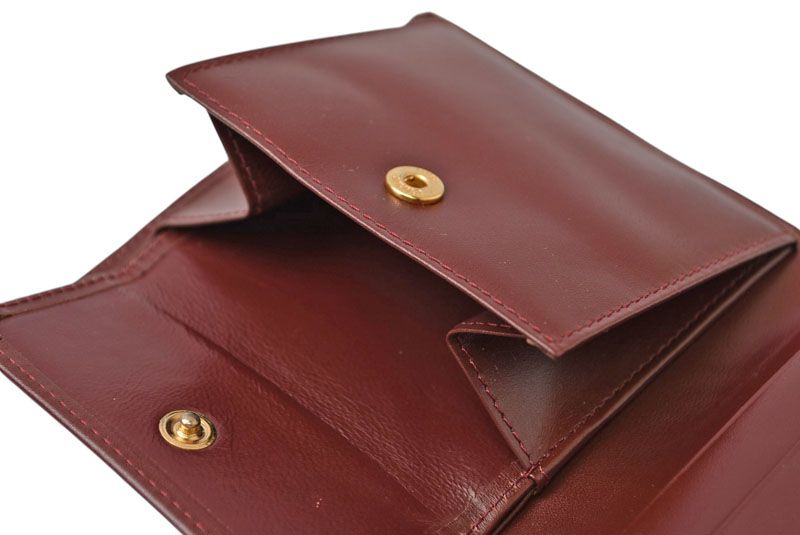 Cartier Fold Wallet Vintage Cartier Men's Must De Cartier Bordeaux 73184192