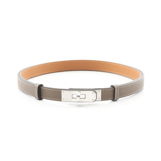 Hermes Belt Kelly Belt Etoupe Leather Kelly Belt Etoupe Women