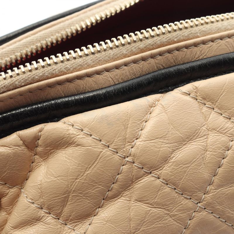 Chanel Shoulder Bag Gabrielle De Chanel Large Hobo A93824 Beige/black Leather