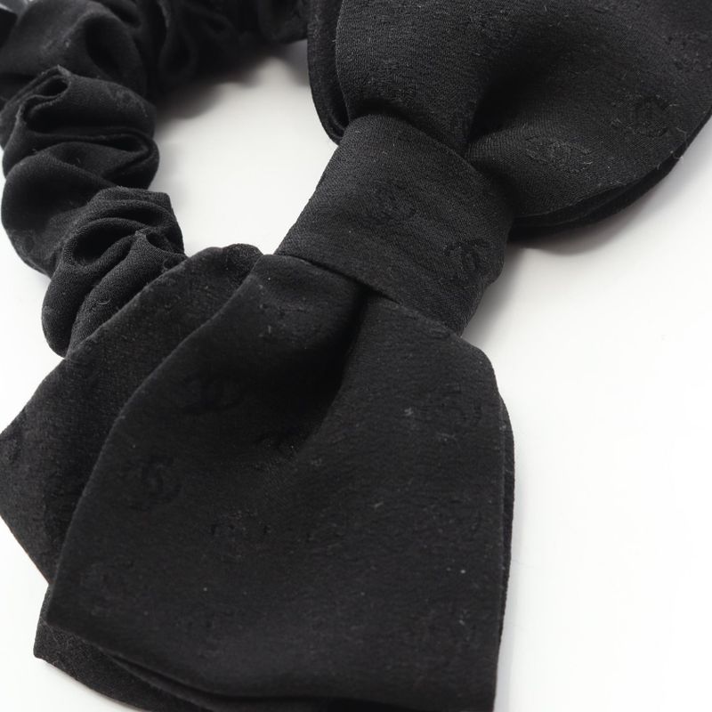 Chanel Coco Mark Black Other Chou Ladies Used A