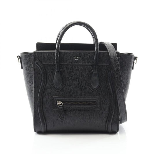 Celine Handbag Luggage Nano Shopper Black Leather Luggage Nano Shopper Women