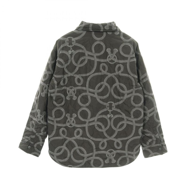 Hermes Serie Button Shirt Grey Other Overshirt Women