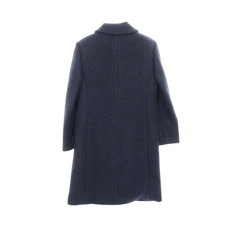Chanel Coco Mark Button Wool Coat Ladies Used A