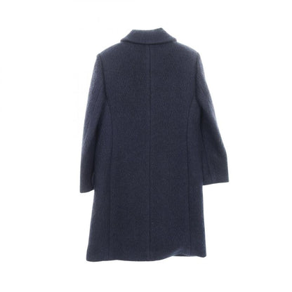 Chanel Coco Mark Button Wool Coat Ladies Used A