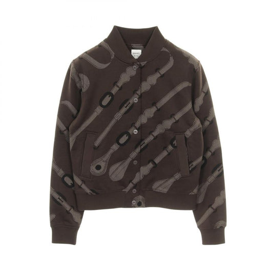 Hermes Blouson Sweatshirt Cotton Jacket Women's Used A