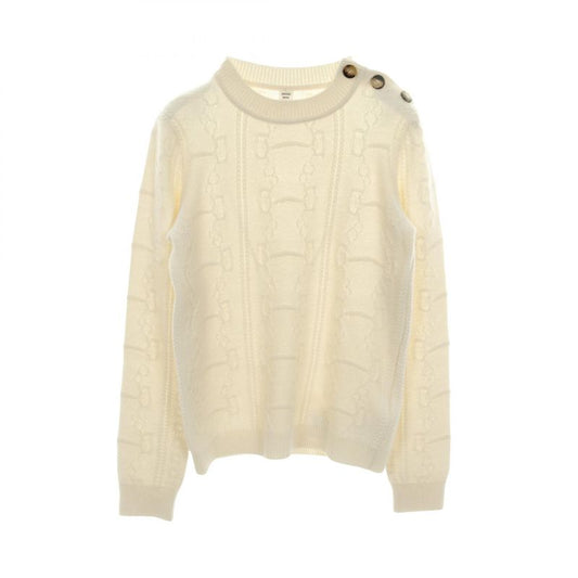 Hermes Knit Wool Cashmere Knit Women Used A