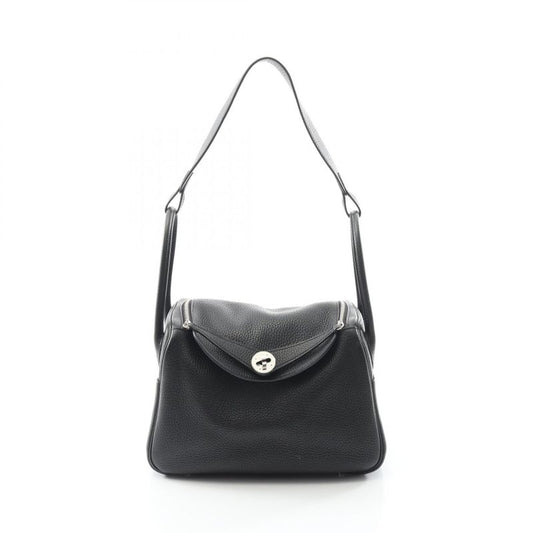 Hermes Shoulder Bag Lindy 26 Black Leather Lindy 26 Black Women Used A