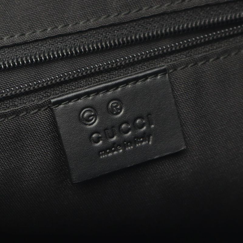 Gucci Shoulder Bag Sherry Line 388926 Beige/black Canvas Leather Sherry Line