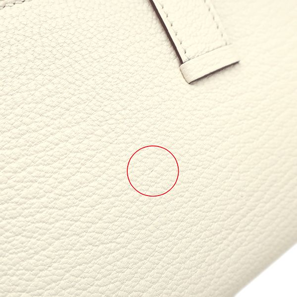 Hermes Long Wallet Bearn Souffle Chèvre Nata Gold Hardware Off-White Bifold