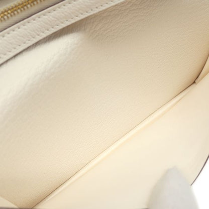 Hermes Long Wallet Bearn Souffle Chèvre Nata Gold Hardware Off-White Bifold