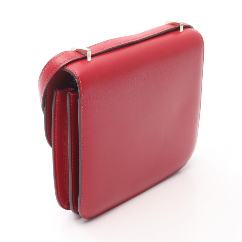 Hermes Shoulder Bag Constance 3 Mini Rouge Garance Leather Constance 3 Mini
