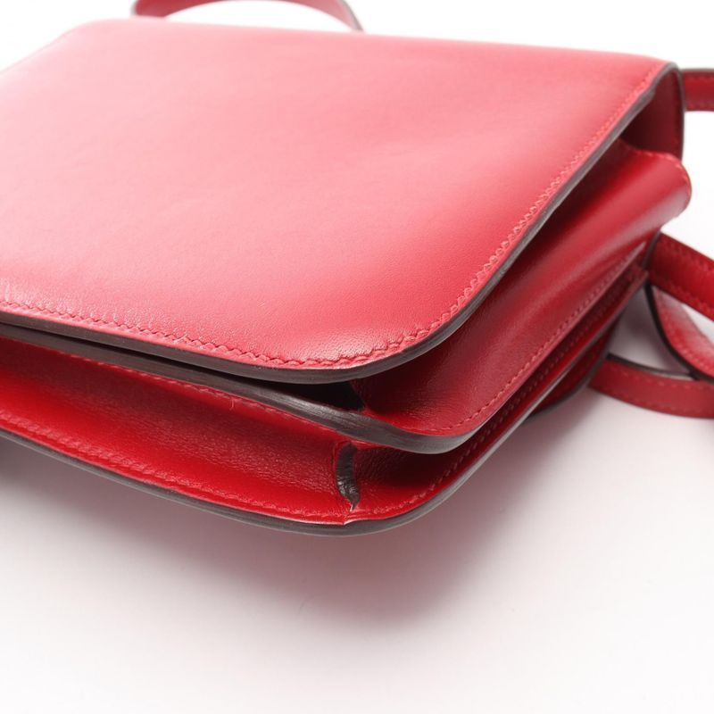 Hermes Shoulder Bag Constance 3 Mini Rouge Garance Leather Constance 3 Mini