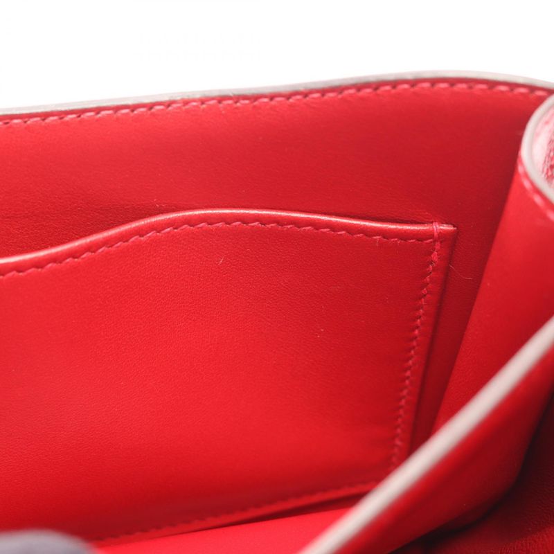 Hermes Shoulder Bag Constance 3 Mini Rouge Garance Leather Constance 3 Mini