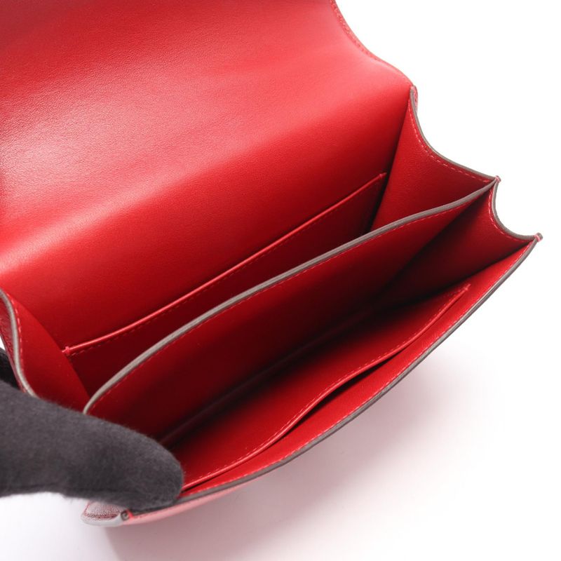 Hermes Shoulder Bag Constance 3 Mini Rouge Garance Leather Constance 3 Mini