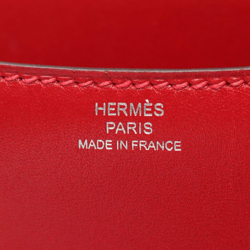 Hermes Shoulder Bag Constance 3 Mini Rouge Garance Leather Constance 3 Mini