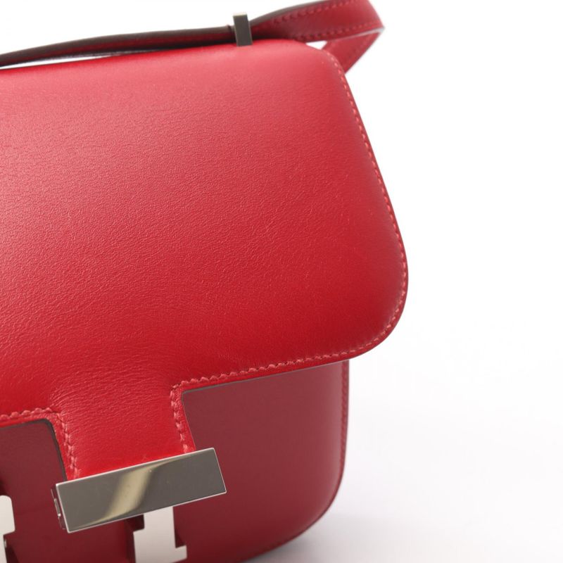 Hermes Shoulder Bag Constance 3 Mini Rouge Garance Leather Constance 3 Mini