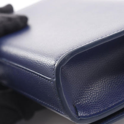 Saint Laurent Paris Shoulder Bag Kate 354121 Blue Leather Kate Mini Chain