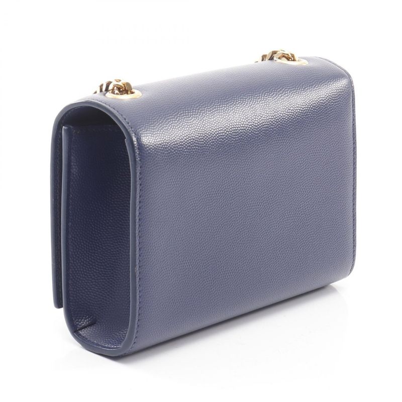 Saint Laurent Paris Shoulder Bag Kate 354121 Blue Leather Kate Mini Chain