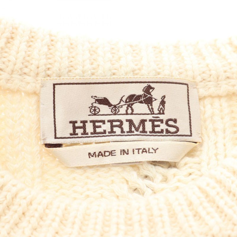 Hermes Knit Cotton Cashmere Knit Men's Used A