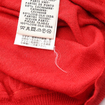 Hermes Knit Jmetz Les Sangles Red Silk Cashmere Knit Women Used A