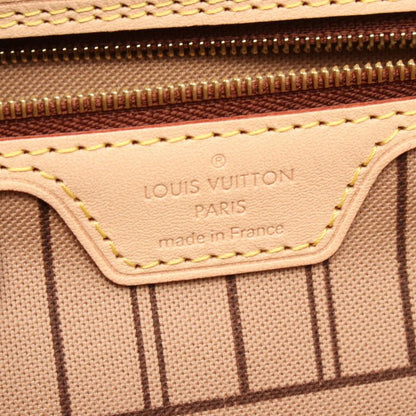 Louis Vuitton Tote Bag Neverfull MM M46975 Rose Beige PVC Coated Canvas Leather