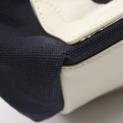 Balenciaga Tote Bag NAVY Cabas S Navy Cabas 339933 Navy/white Canvas Leather