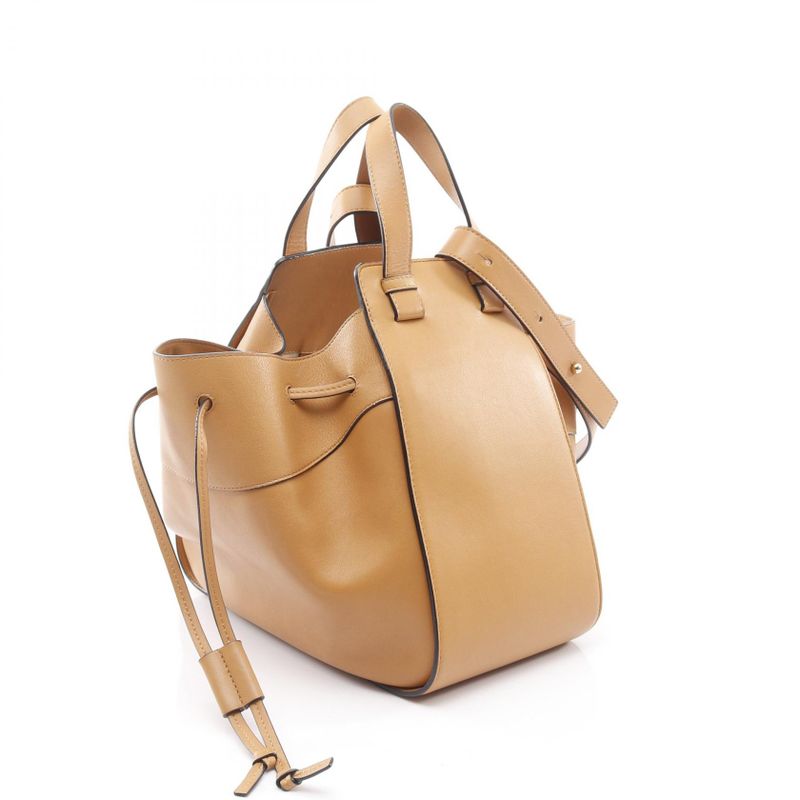 Loewe Shoulder Bag Hammock Medium Camel Leather Hammock Medium Women Used A